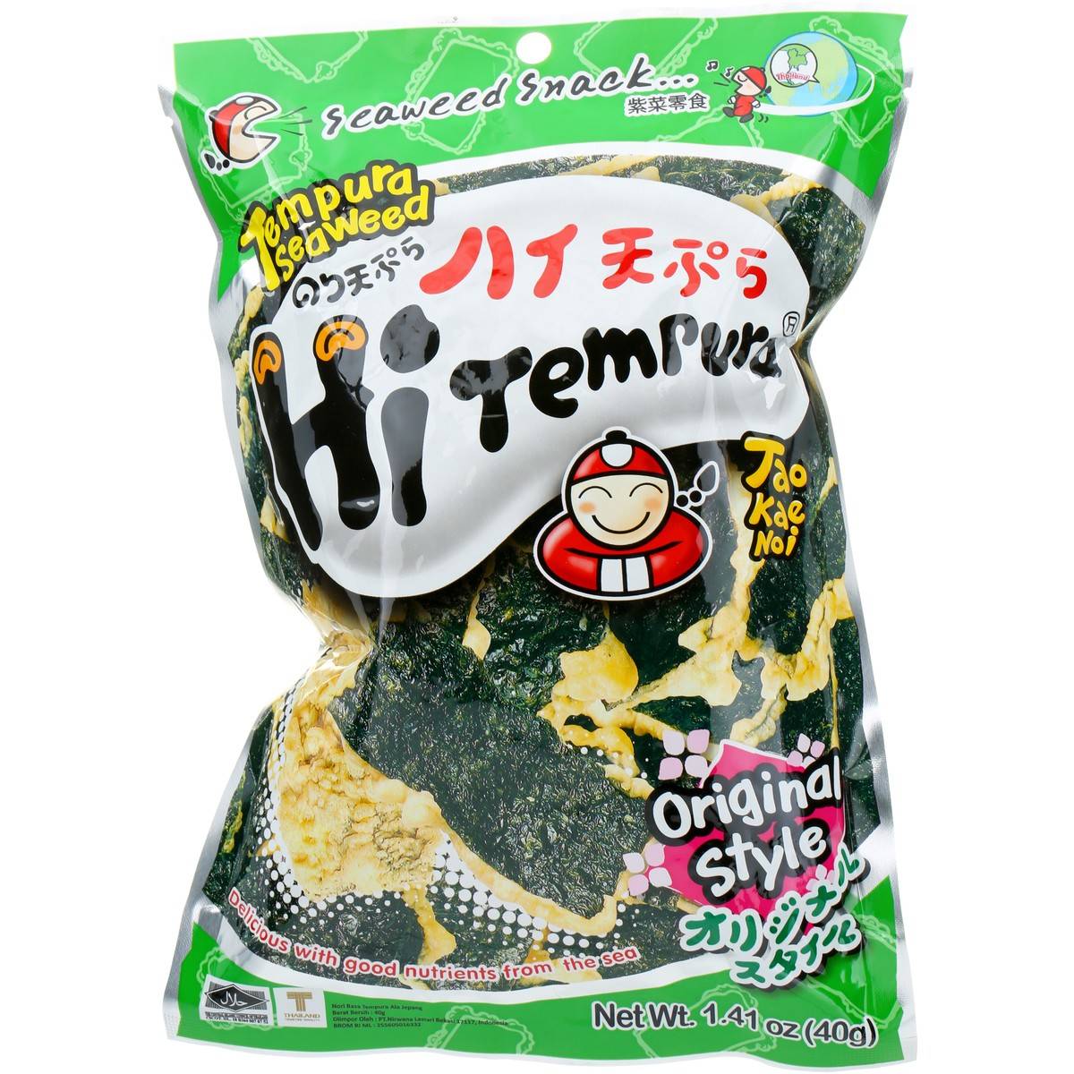 Tao Kae Noi-Tempura Seaweed 40G - Original Flavor