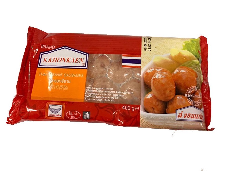 S.KHONKAEN Thai Sausage-Saikrok E-San 400g