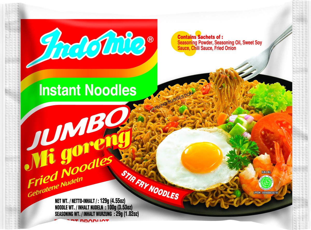 Indomie Jumbo Mi Goreng Fried Noodles 129g