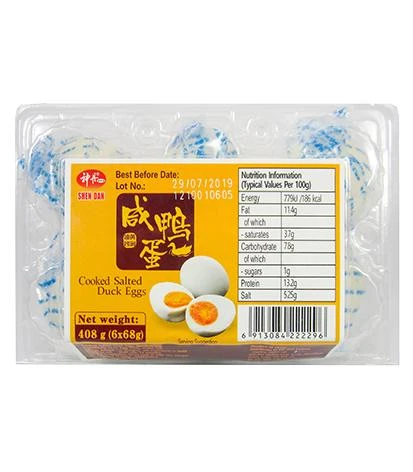 SD Cooked Salted Duck Egg 6x68g