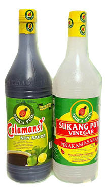 王梨標菲律宾 超值装酱油卡拉曼西和醋 2x 1L