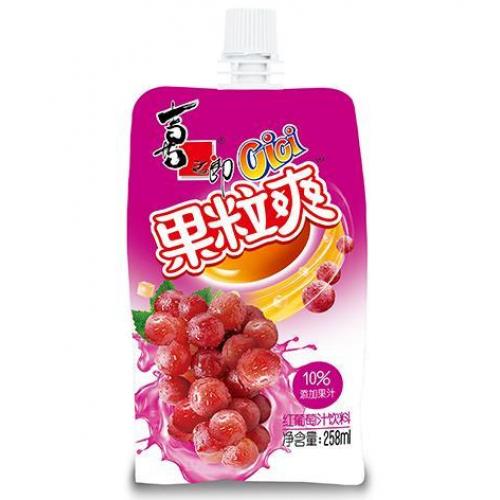 喜之郎果粒爽 - 红葡萄汁 258ml
