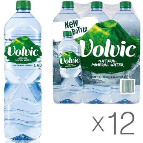 Volvic Natural Mineral Water 12x1.5lt
