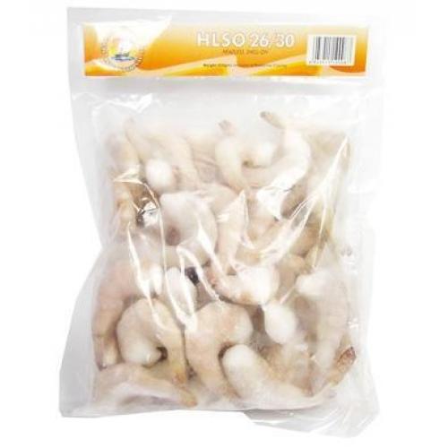 Wanya Chinese Vannamei King Prawn Head off Shell on 26/30 800g