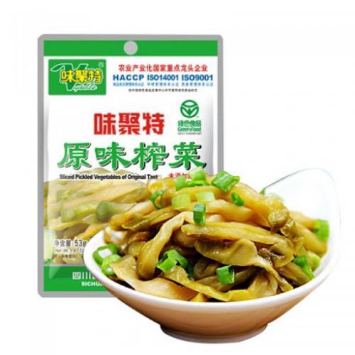 味聚特原味榨菜片80g