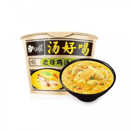 Baixiang Bowl Noodle-Mature Chicken 107g