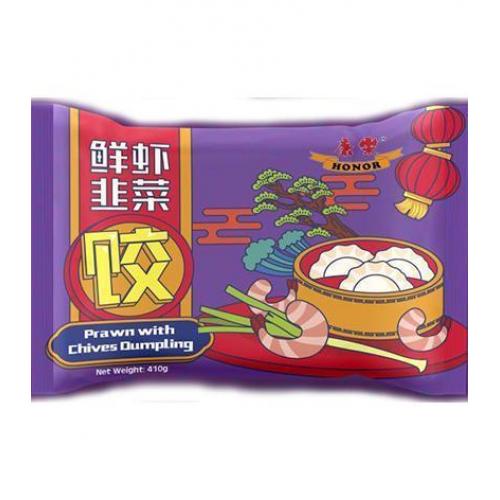 康乐鲜虾韭菜饺 410g