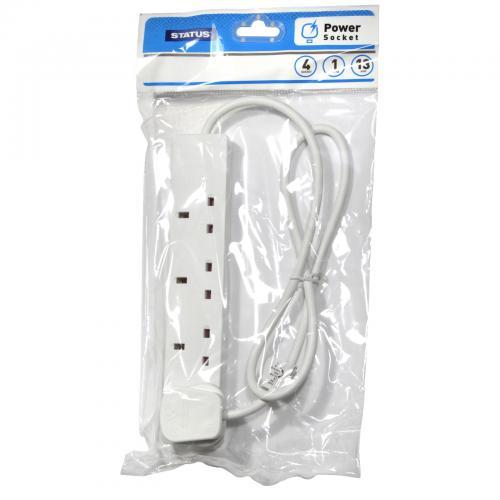 4 Way 1 Metre Extension Socket