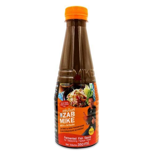 ZAB MIKE FERMENTED FISH SAUCE 350ML PLA RA THAI PAPAYA SALAD FERMENTED FISH SAUCE