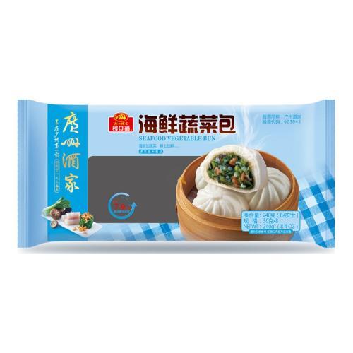 Likoufu Seafood Vegetable Bun 8 Pieces 240g