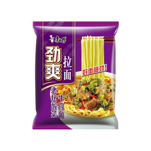 康师傅 劲爽 老坛酸菜 牛肉泡面105克