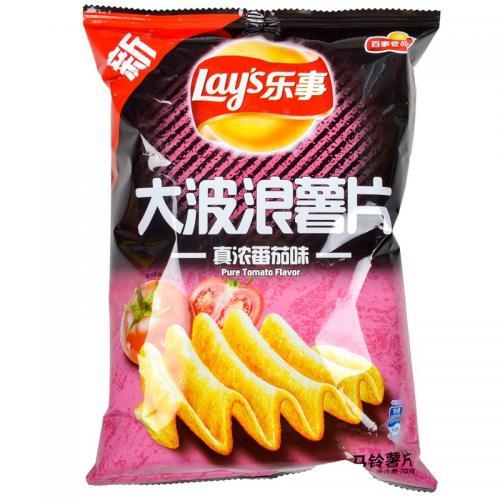 Lay's Big Wave Potato Chips Pure Tomato Flavor 70g