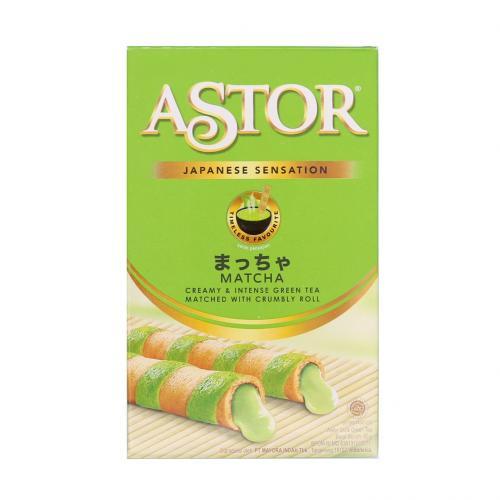 Astor Creamy & Intense Green Tea Matched With Crumbly Roll 40g