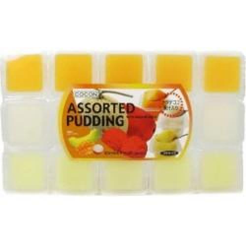 Cocon nata de coco pudding - assorted fruit flavour jelly 15x35g