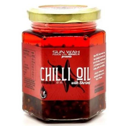 Sun Wah Chilli Oil With Shrimp (Medium Hot) 180g