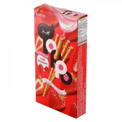 Lotte TOPPO Vanilla&Strawberry 40g