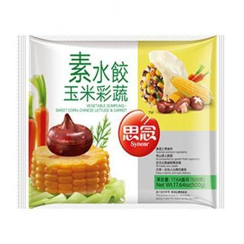 思念素水饺 - 玉米彩蔬 500g