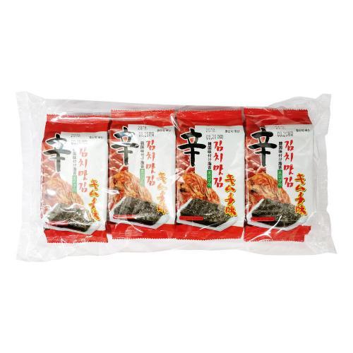 Kwangcheon 韩国泡菜味海苔/紫菜 (8 Individual Packs) 32g