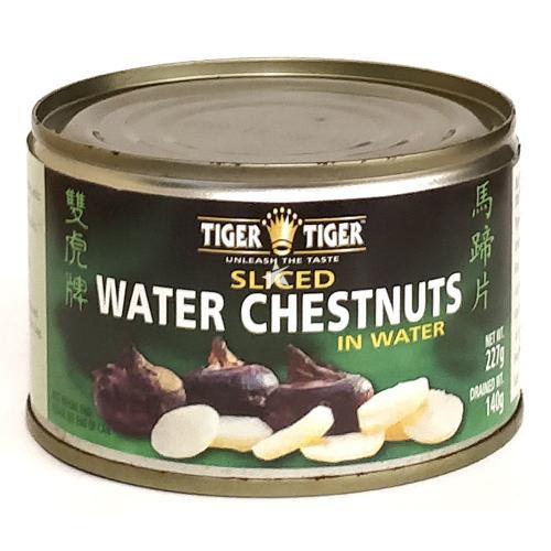Tiger Tiger Sliced Water Chestnuts In Water Drained Weight 140g