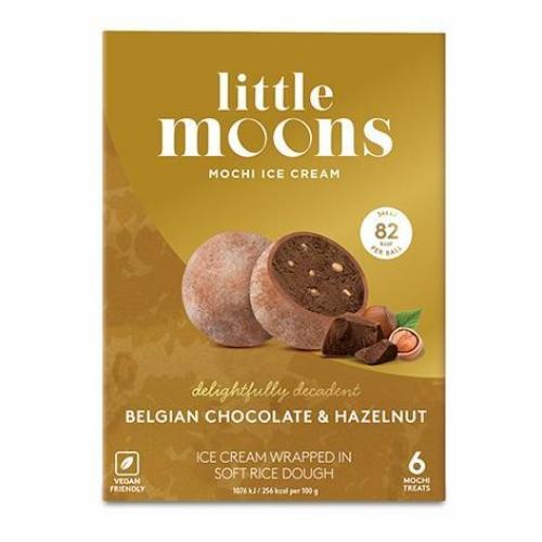 小月亮冰淇淋糯米糍-比利时巧克力和榛子 6*32g