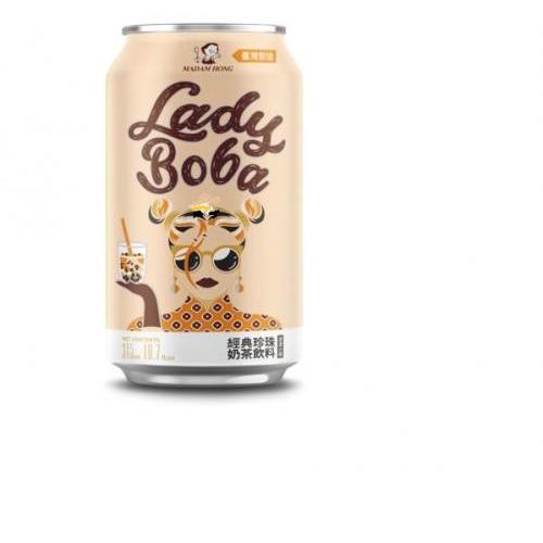 Madam Hong Lady Boba Canned Drink - Classic Bubble Tea 315ml