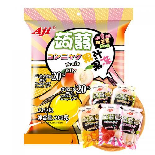 AJI Konjac Jelly-Peach & Mango 260g