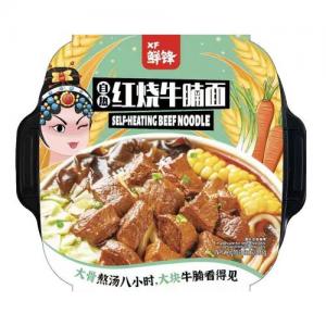 鲜锋 自热红烧牛肉面 638g