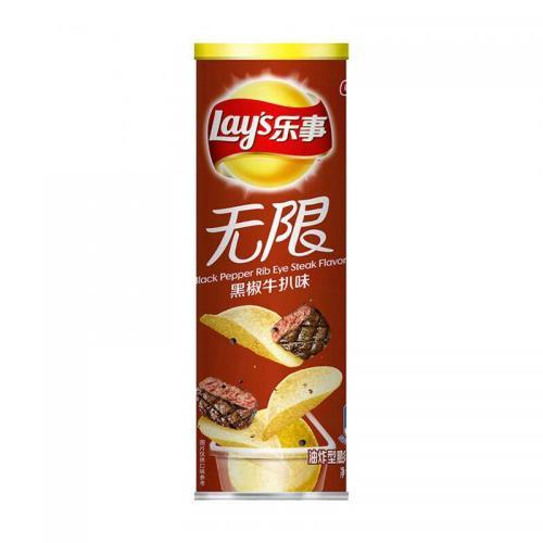 Lays Black Pepper Rib Eye Steak Flavour 90g