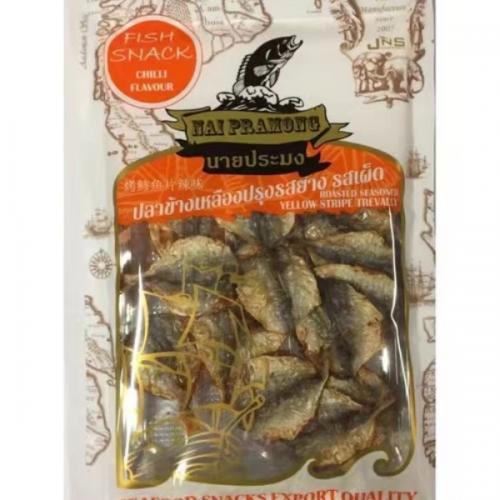 NAI PRAMONG Roasted Seasoned Y/S Trevally -Chili Flavour 40g