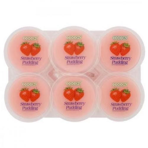 COCON Nata De Coco Pudding Strawberry 6x80g