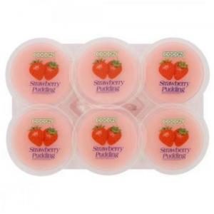 COCON Nata De Coco Pudding Strawberry 6x80g