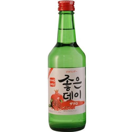 Muhak Good Day Soju Red-Pomegranate Flavour 360ml 13.5% Alc./Vol