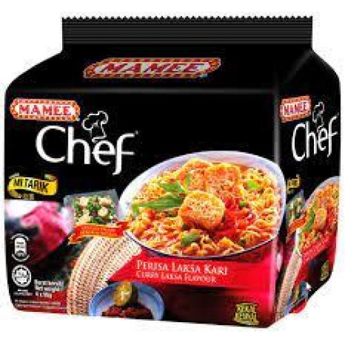 MAMEE CHEF Curry Laksa Pack Noodles 4 x 95g