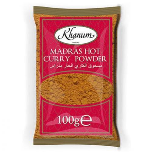 Khanum Madras Hot Curry Powder 100g