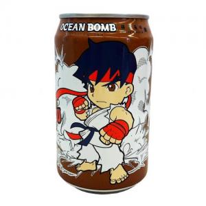 Ocean Bomb Street Fighter Ryu Sparkling Tea - Apple Flavor (330ml)