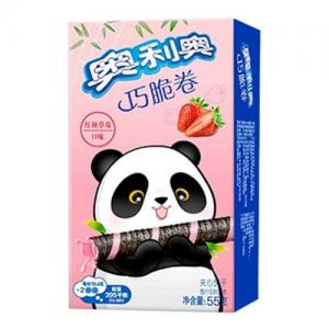 Oreo Choco Wafer Roll - Strawberry Filling 55g