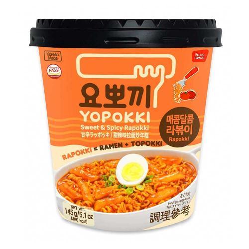 Young Poong Yopokki Cup - Sweet & Spicy Rapokki 145g