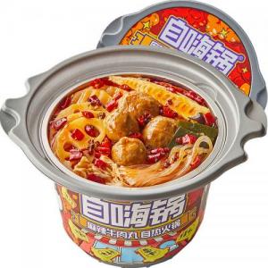 嗨乐口川派老火锅-自热麻辣牛肉丸 440g