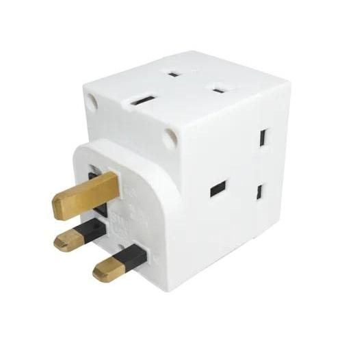 3 Way Plug Cube Adaptor