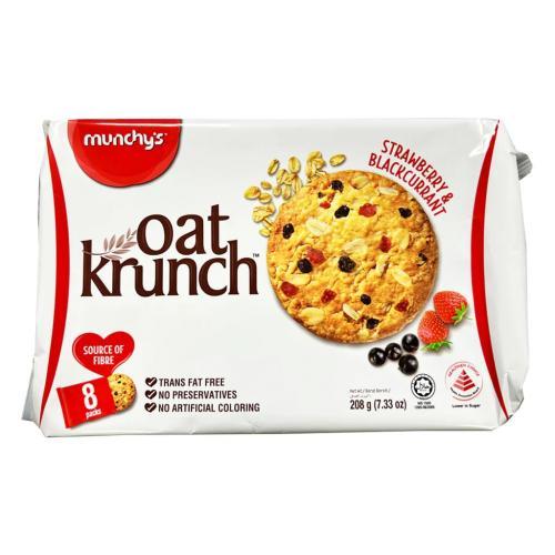 Munchys Oat Krunch Strawberry & Blackcurrant Flavour 208g