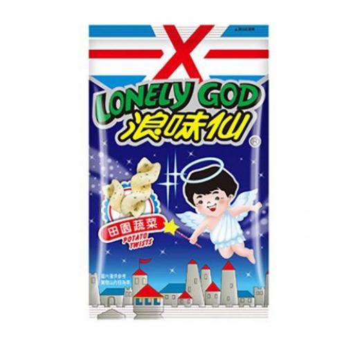 Want Want Lonely God Potato Twists Vegetable Flavour 70g