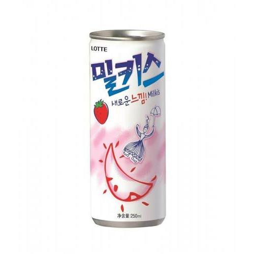 Lotte Milkis - Milk Soda Drink Strawberry Flavour 250m
