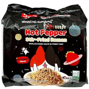 Samyang Hot Pepper Stir-Fried Ramen(Black Pepper) 120G