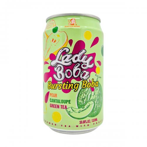 Madam Hong Pear & Honeydew melon GreenTea With Bursting Bubble 320ml