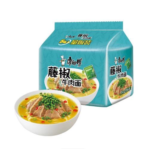 Master Kong Instant Noodle Rattan Pepper Beef Flavour 103g×5