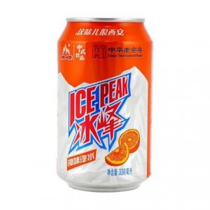 Ice Peak Soda Drink Orange Flavour 330ml